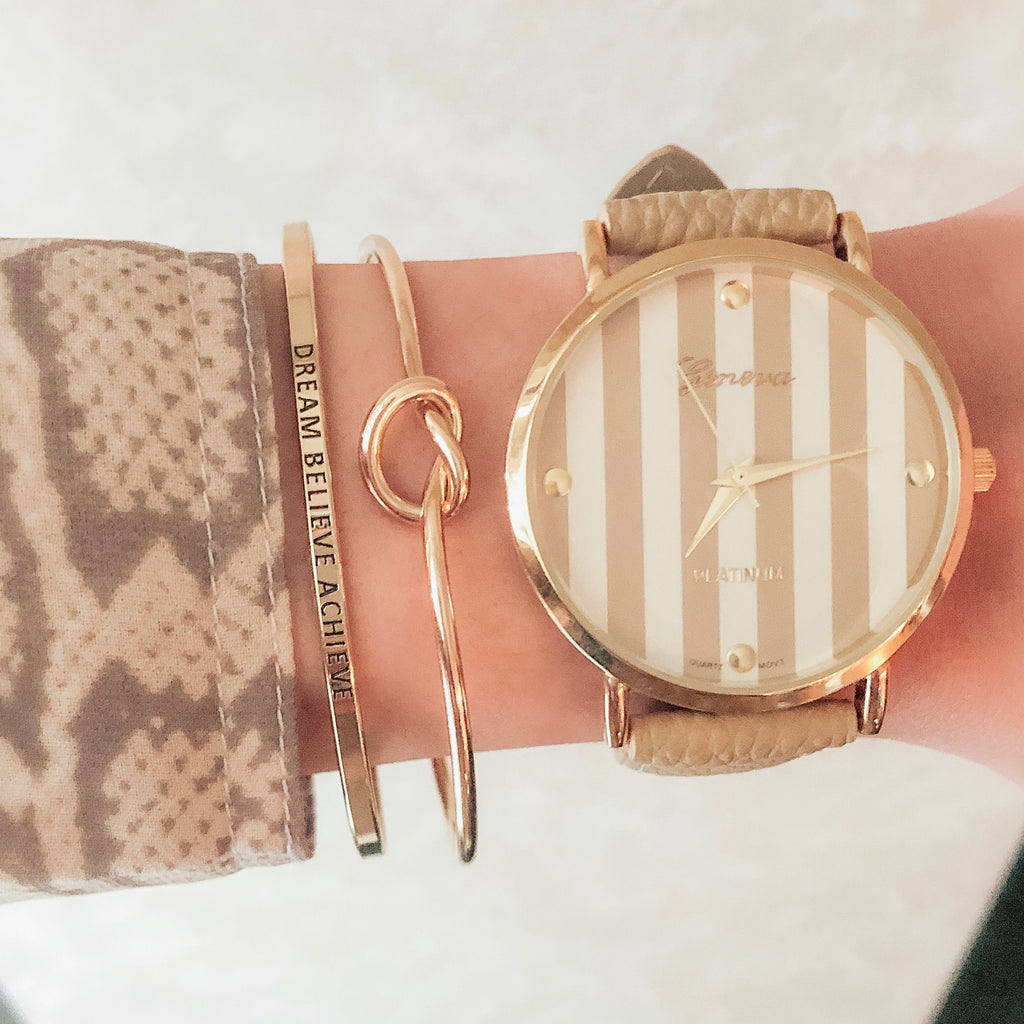 Infinity Knot Cuff Bracelet- Gold