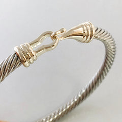 Stack It Up Bangle Bracelet- Hooked Cuff