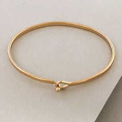'Serenity Prayer' Dainty Bangle Bracelet-Gold