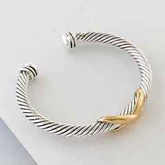 Stack It Up Bracelet Cuff- Criss-Cross