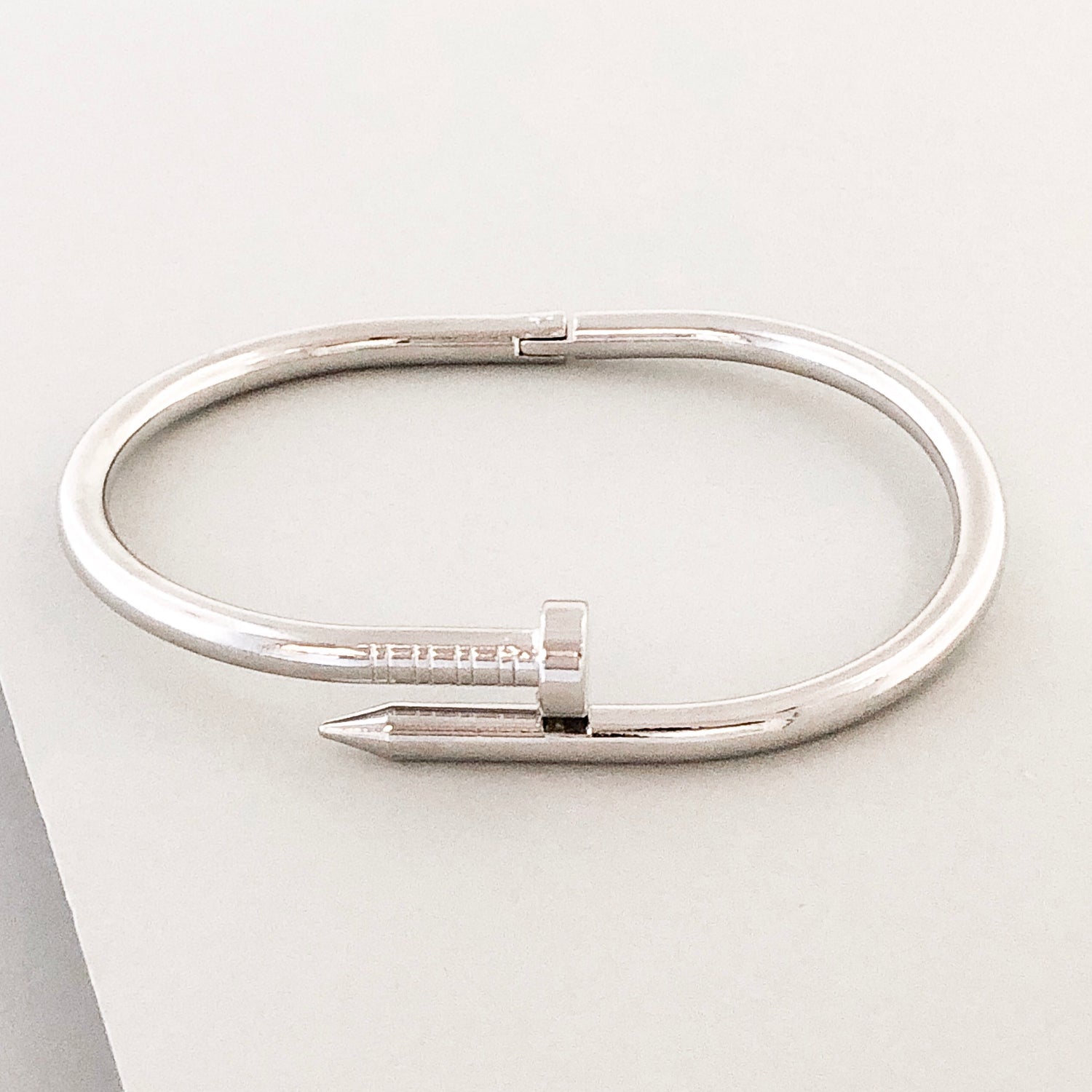 Stella Cuff Bangle Bracelet- Silver