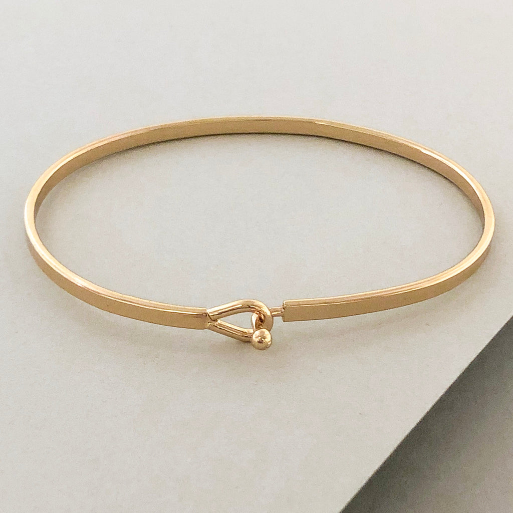 'Best Friends' Dainty Bangle Bracelet-Gold