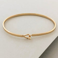 'Best Friends' Dainty Bangle Bracelet-Gold