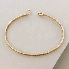 'Forever Together' Dainty Bangle  Bracelet-Gold