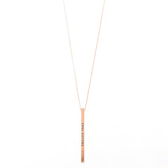 SOUL SISTERS Engraved Bar Necklace- 3 COLOR OPTIONS
