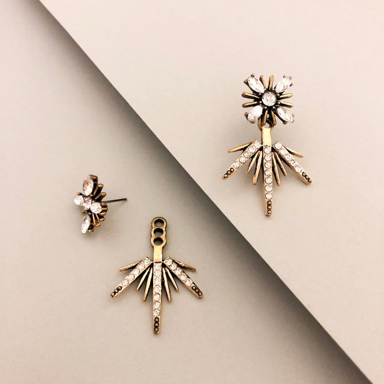 Celeste Star Ear Jacket Earrings
