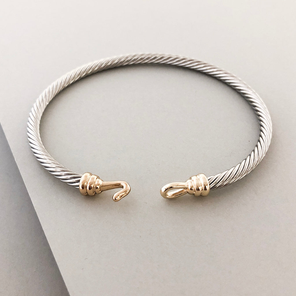 Stack It Up Bangle Bracelet- Hook Closure