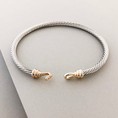 Stack It Up Bangle Bracelet- Hook Closure