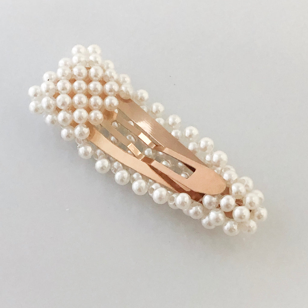 Connie Pearl Hair Barrettes