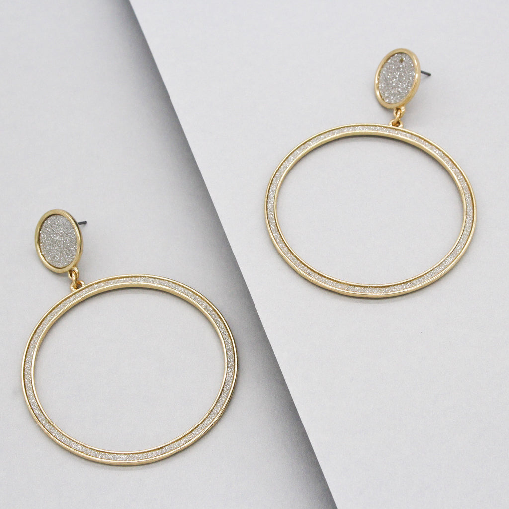 Gabrielle Shimmer Hoop Earrings