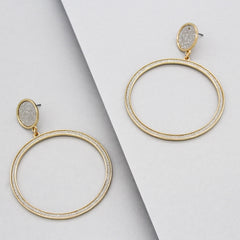 Gabrielle Shimmer Hoop Earrings