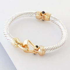 Stack It Up Thick Bracelet Cuff- Magnetic Hook Closure