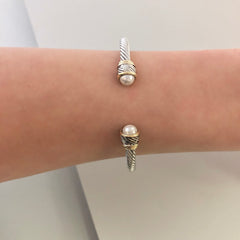 Stack It Up Bracelet Cuff- Pearl