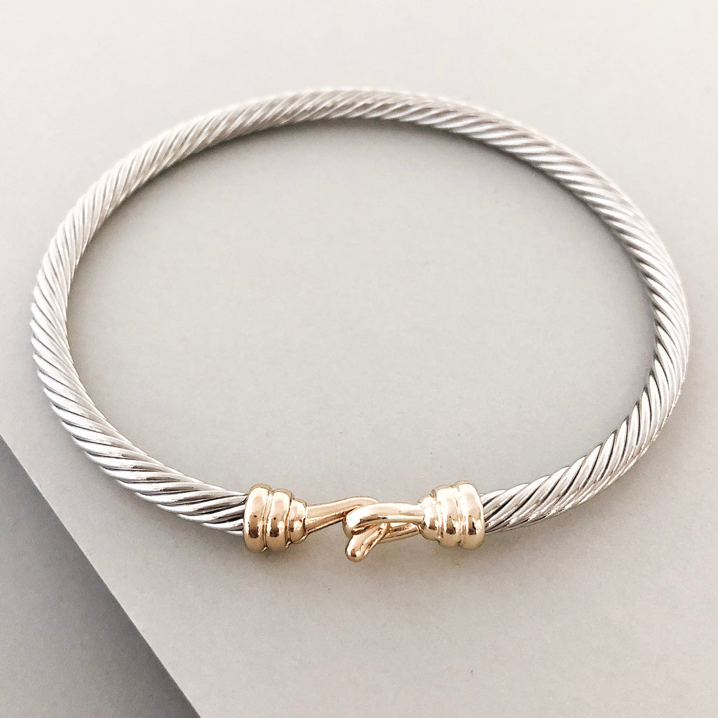 Stack It Up Bangle Bracelet- Hook Closure