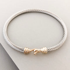 Stack It Up Bangle Bracelet- Hook Closure