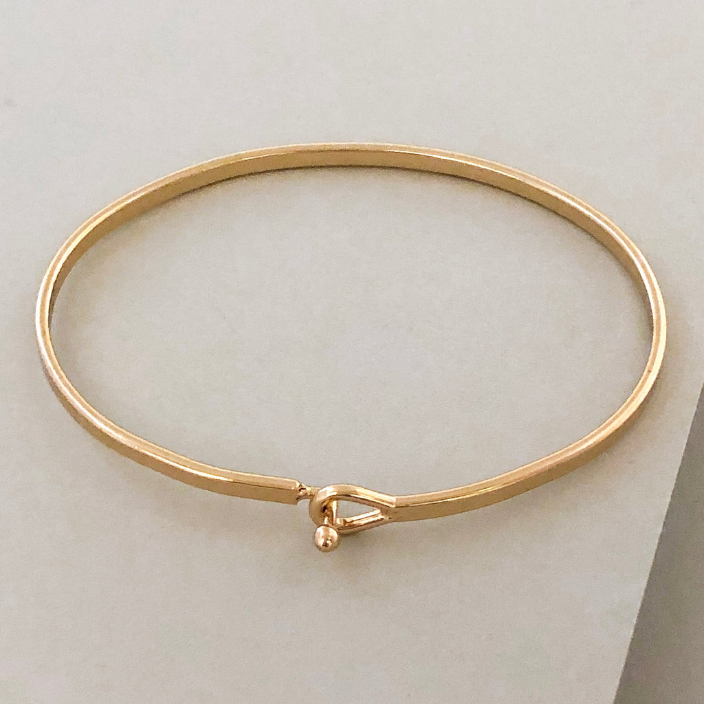 'Forever Together' Dainty Bangle  Bracelet-Gold