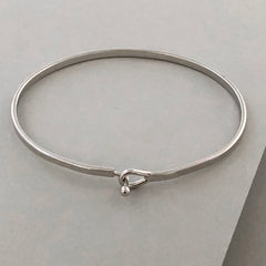 'Serenity Prayer' Dainty Bangle Bracelet-Silver