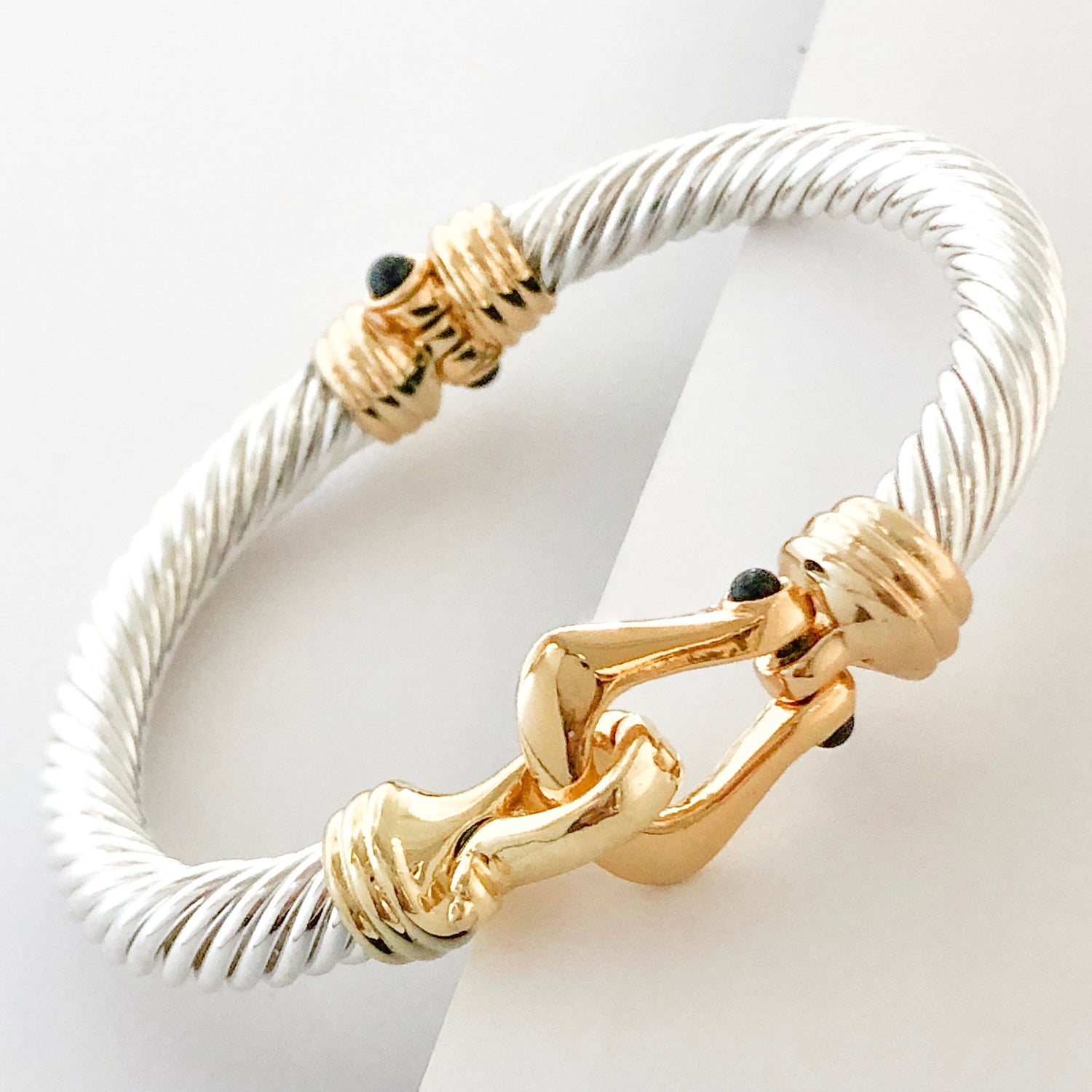 Stack It Up Thick Bracelet Cuff- Magnetic Hook Closure