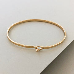 'Dream Big' Dainty Bangle Bracelet- Gold