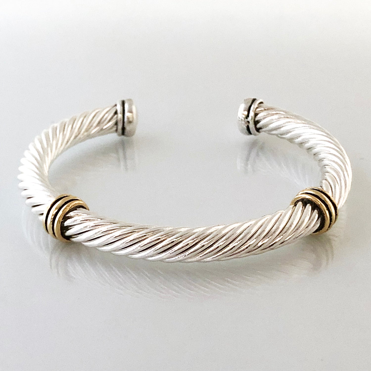 Stack It Up Bracelet Cuff- Twisted Wire