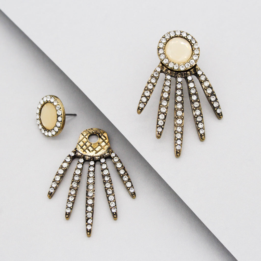 Whitney Spike Ear Jacket Earrings