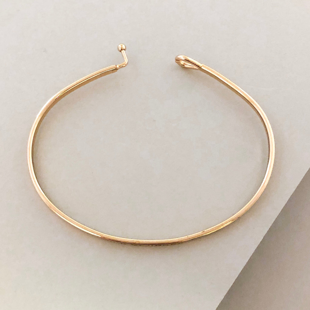 'Maid Of Honor' Dainty Bangle Bracelet-Gold