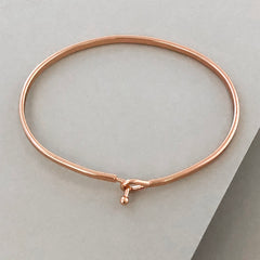 'Wifey' Dainty Bangle Bracelet-Rose Gold