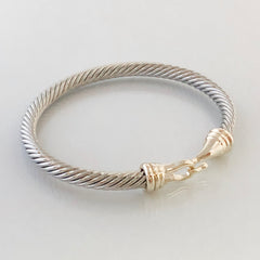 Stack It Up Bangle Bracelet- Hooked Cuff