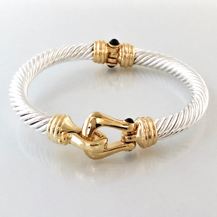Stack It Up Thick Bracelet Cuff- Magnetic Hook Closure
