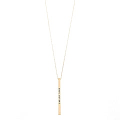 SOUL SISTERS Engraved Bar Necklace- 3 COLOR OPTIONS