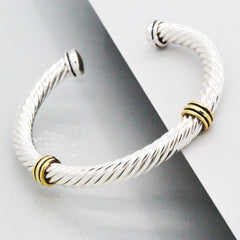 Stack It Up Bracelet Cuff- Twisted Wire