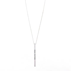 SOUL SISTERS Engraved Bar Necklace- 3 COLOR OPTIONS