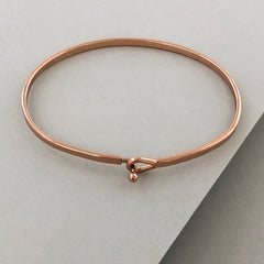 'Maid Of Honor' Dainty Bangle Bracelet-Rose Gold