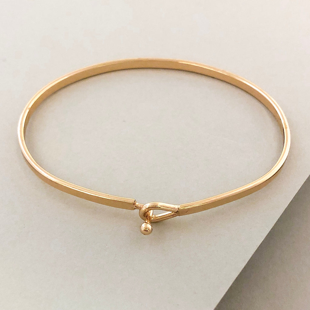 'Maid Of Honor' Dainty Bangle Bracelet-Gold