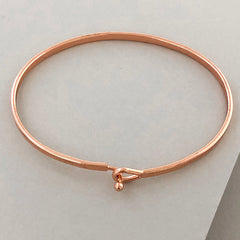 'Serenity Prayer' Dainty Bangle Bracelet-Rose Gold