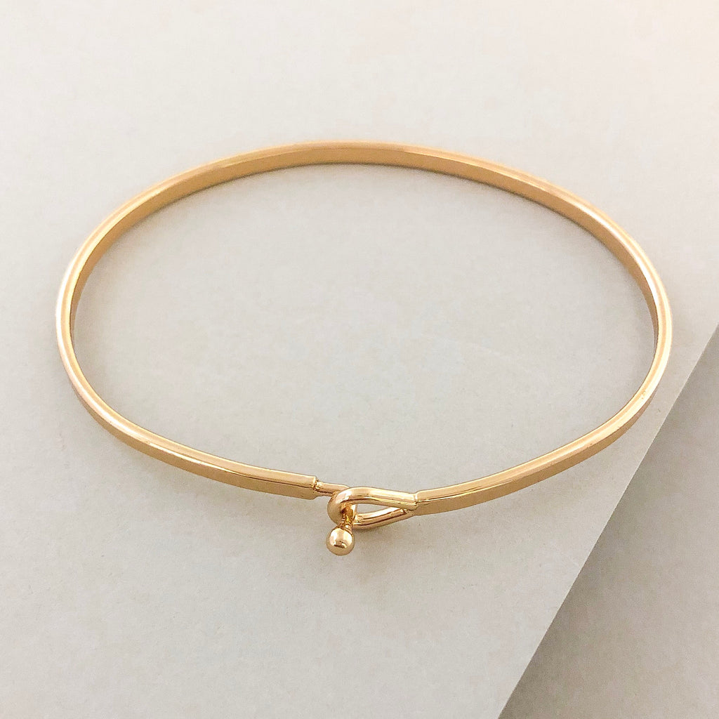 'Bride Tribe' Dainty Bangle Bracelet-Gold