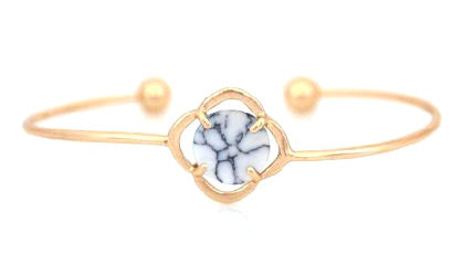 Marble Stone Cuff Bracelet