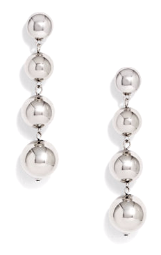 Sabrina Drop Earrings- Silver