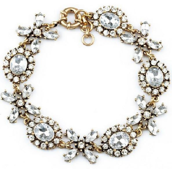 Crystal Floral Garland Bracelet
